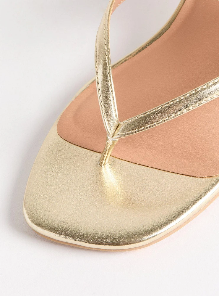 Kitten Heel Thong Sandal (M