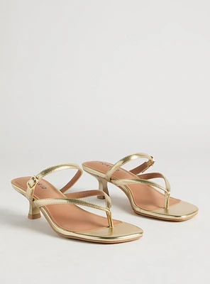 Kitten Heel Thong Sandal (M
