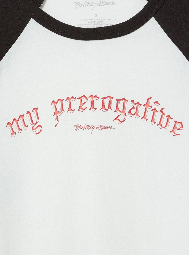 Britney Spears Classic Cotton Raglan Tee