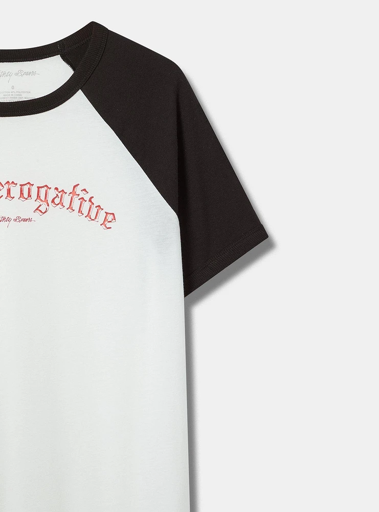 Britney Spears Classic Cotton Raglan Tee