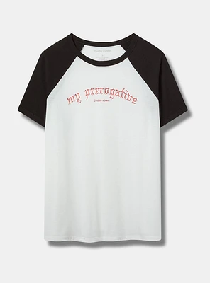 Britney Spears Classic Cotton Raglan Tee