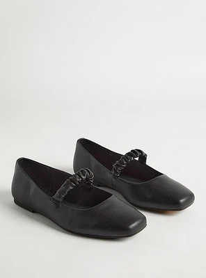 Scrunch Strap Ballet Flat (WW)