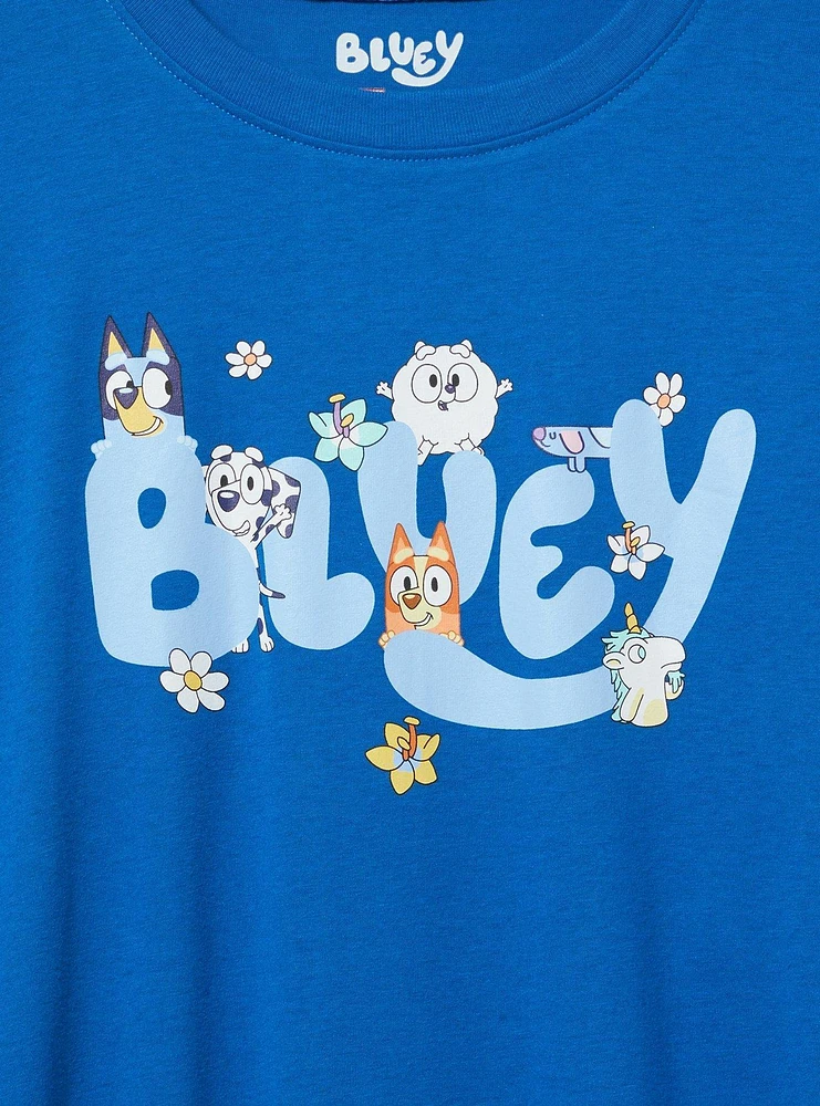 Bluey Oversized Cotton Crew Tunic Tee
