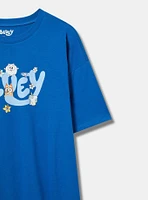 Bluey Oversized Cotton Crew Tunic Tee