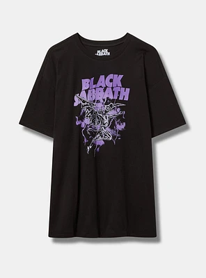 Black Sabbath Oversized Cotton Crew Tunic Tee