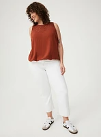 Lace Yoke Smocked Top