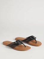 Strappy Braided Flip Flop (WW