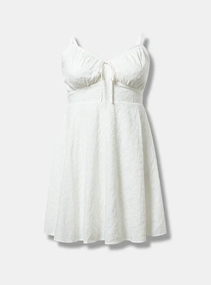 FIt & Flare Mini Challis Dress