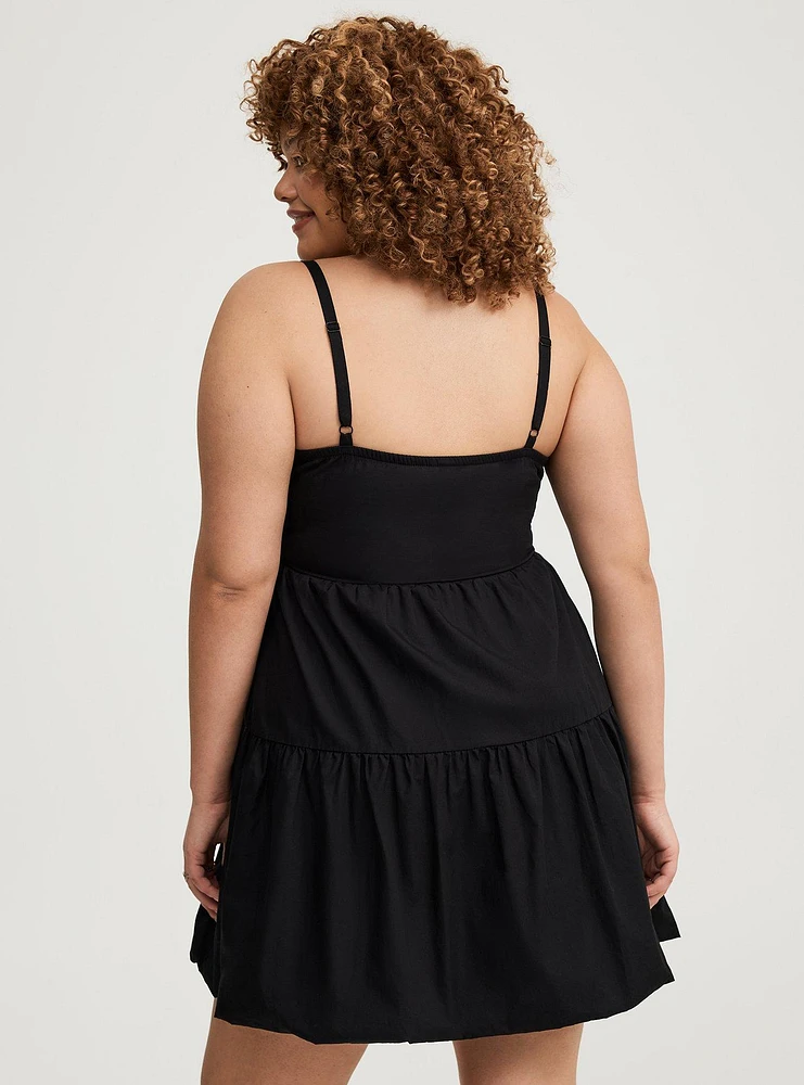 Bubble Hem Mini Dress
