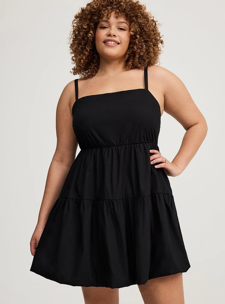 Bubble Hem Mini Dress