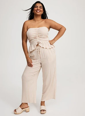 Straight Leg High-Rise Ankle Pant