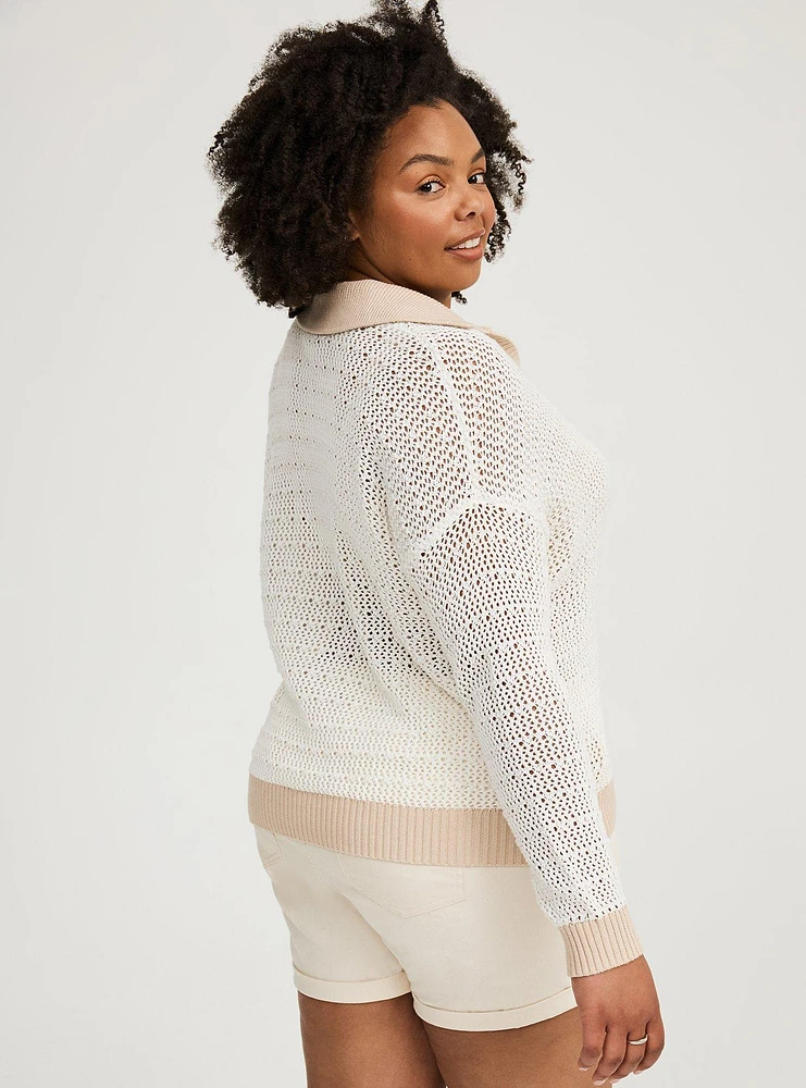 Collared Pullover Sweater