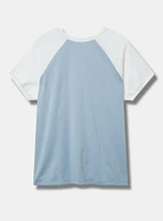Sour Lemons Classic Cotton Raglan Embroidered Tee