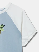 Sour Lemons Classic Cotton Raglan Embroidered Tee
