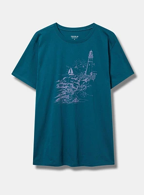Lighthouse Relaxed Heritage Jersey Crew Tee