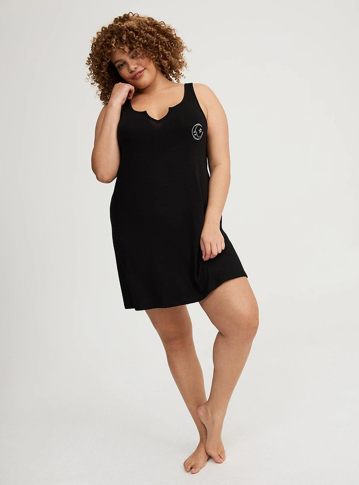 Super Soft Jersey Notch Neck Sleep Chemise
