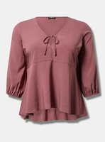 Hi-Lo Tie-Front Top