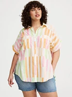 Cotton Voile Dolman Shirt