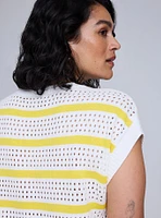Belle Isle Pointelle Sweater Vest
