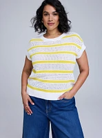 Belle Isle Pointelle Sweater Vest