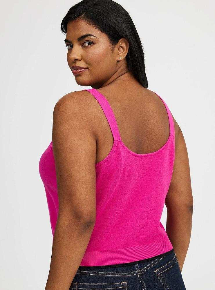 Cropped Sweater Tank