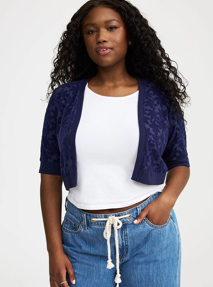 Open Front Lace Shrug