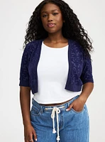 Open Front Lace Shrug
