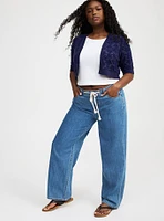 Open Front Lace Shrug