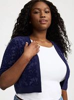 Open Front Lace Shrug
