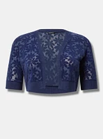 Open Front Lace Shrug