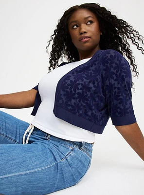 Open Front Lace Shrug
