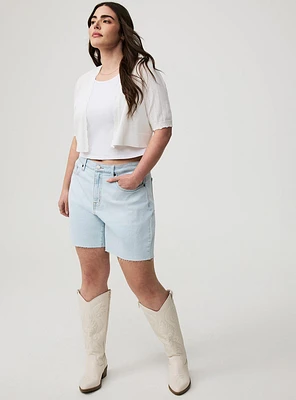 7'' High-Rise Dad Denim Short