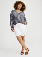 Lace-Up Blouse