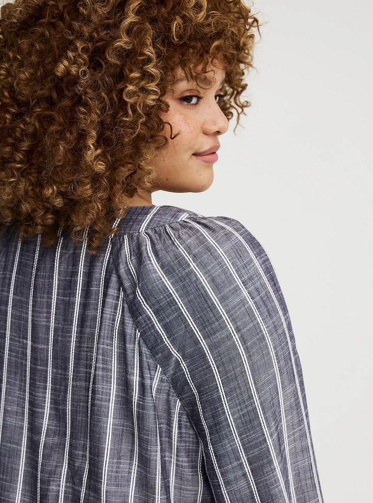 Lace-Up Blouse