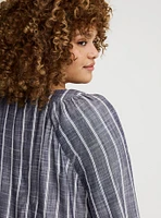 Lace-Up Blouse