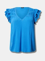 Ruffle Short Sleeve Top