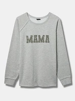 Mama Sequin Cozy Fleece Sweatshirt