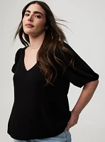 Tie Back Puff Sleeve Top