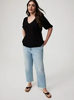 Tie Back Puff Sleeve Top