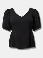 Tie Back Puff Sleeve Top