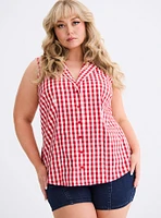Retro Chic Button-Up Shirt