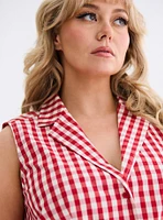 Retro Chic Button-Up Shirt