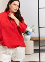 Belle Isle Cotton Popover Tunic