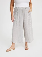 Cropped Straight Leg High-Rise Pant