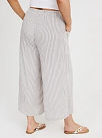 Cropped Straight Leg High-Rise Pant