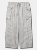 Cropped Straight Leg High-Rise Pant
