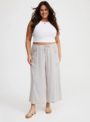 Cropped Straight Leg High-Rise Pant