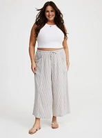 Cropped Straight Leg High-Rise Pant
