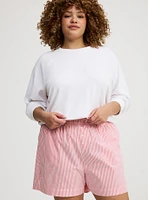Cotton Boxer High-Rise Short