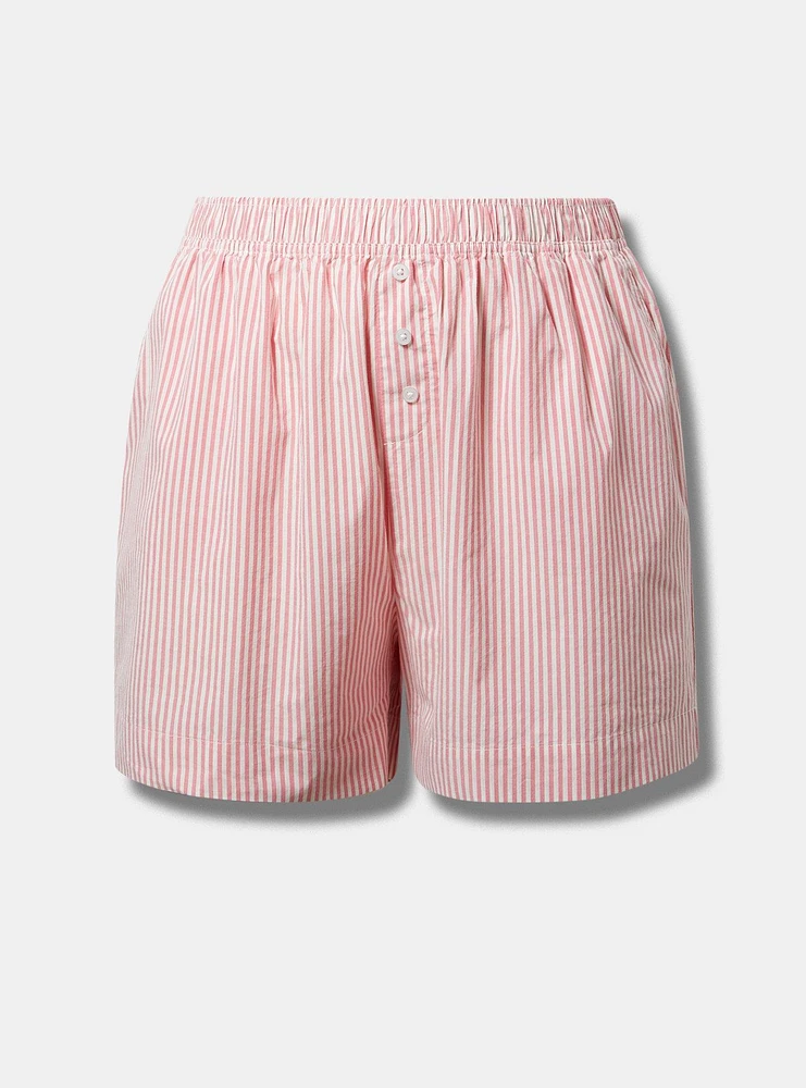 Cotton Boxer High-Rise Short